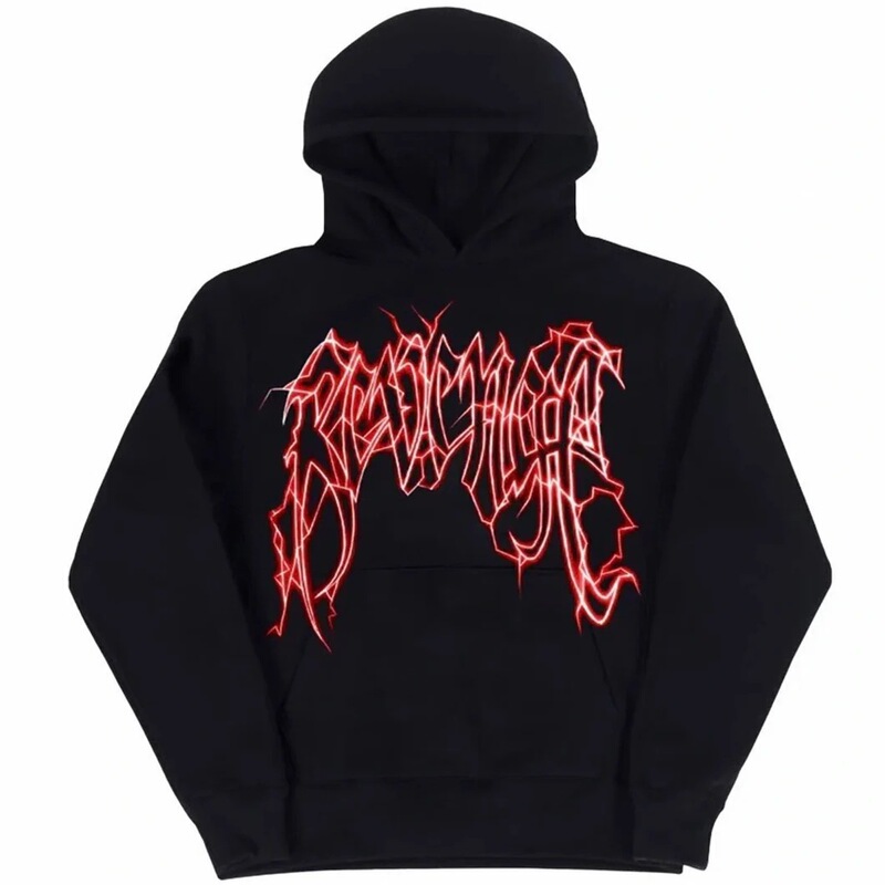 Dark Sweatshirt Men's and Women's Hoodie Gothic Couple Harajuku Large Size Five-pointed Star Print Full Face Zipper Sweatshirt