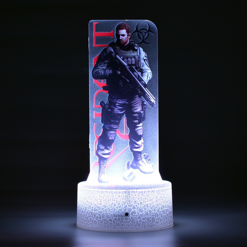 Bioquímico malvado crisis castillo serie de juegos alrededor de la tienda de guzi impresión en color 3D decoración de productos de luz nocturna al por mayor