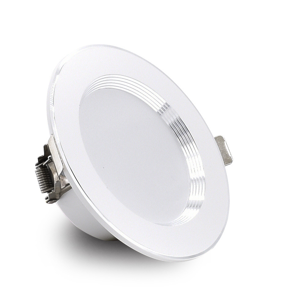 LED downlight incrustado 75mm lámpara de techo doméstica tricolor luminoso sala de estar lámpara de techo cubo de agujero de lámpara de agujero de lámpara de foco