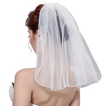 I 55638 French Pearl Veil with Comb �����^�� �羳�W��