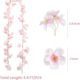 Amazon Artificial Cherry Blossom Rattan Indoor Ceiling Decoration Vine Flower Strip Air Conditioning Pipe Blocking Winding Fake Flower Vine