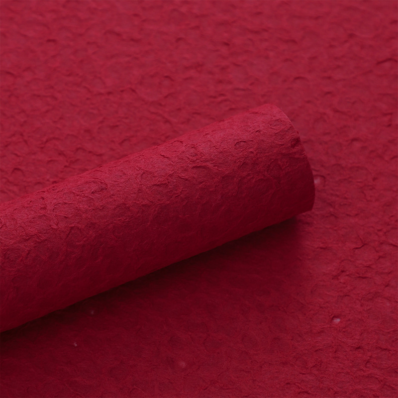 Papel de roca de agua red material de envoltura floral conjunto completo de paquetes de flores papel de textura floral plegable papel de piedra artesanal