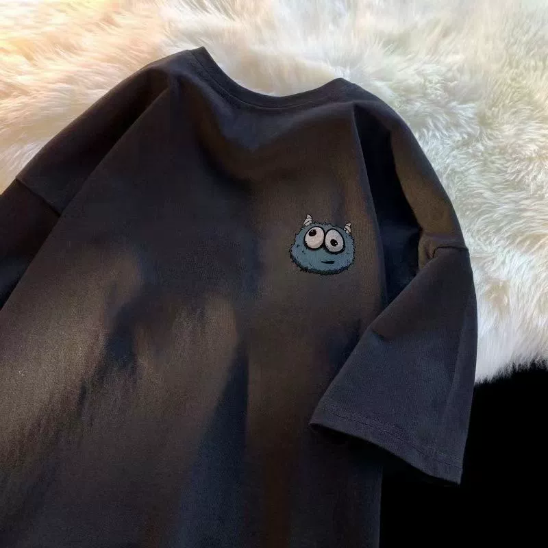 Источник производителя футболки с короткими рукавами мужская одежда летом свободный мультфильм американский принт