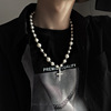 Summer necklace hip-hop style from pearl, small design pendant, 2022, simple and elegant design, trend of season