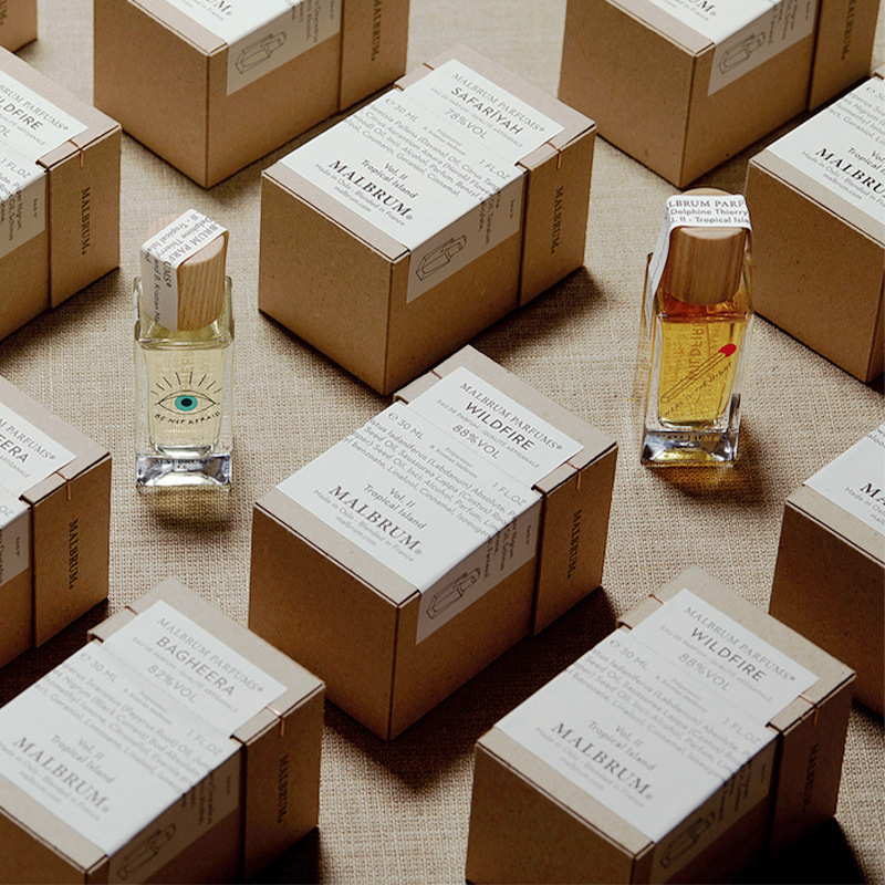 [in Stock] Leather Fragrance Sample Perfume Essential Oil Cosmetics Skincare Packaging Box Aromatherapy Universal Paper Box