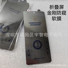 适用华为MateX6金刚防窥膜MagicV2折叠屏软膜防窥ZFold6手机贴膜