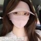 Black Rubber Sunscreen Full Face Sunscreen Mask Breathable Sunshade UV Protection Women's Face Gini Hat Brim Summer Face Cover