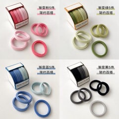 彩色多巴胺发绳高弹力耐用皮筋简约百搭发饰不伤发韩系风发圈批发