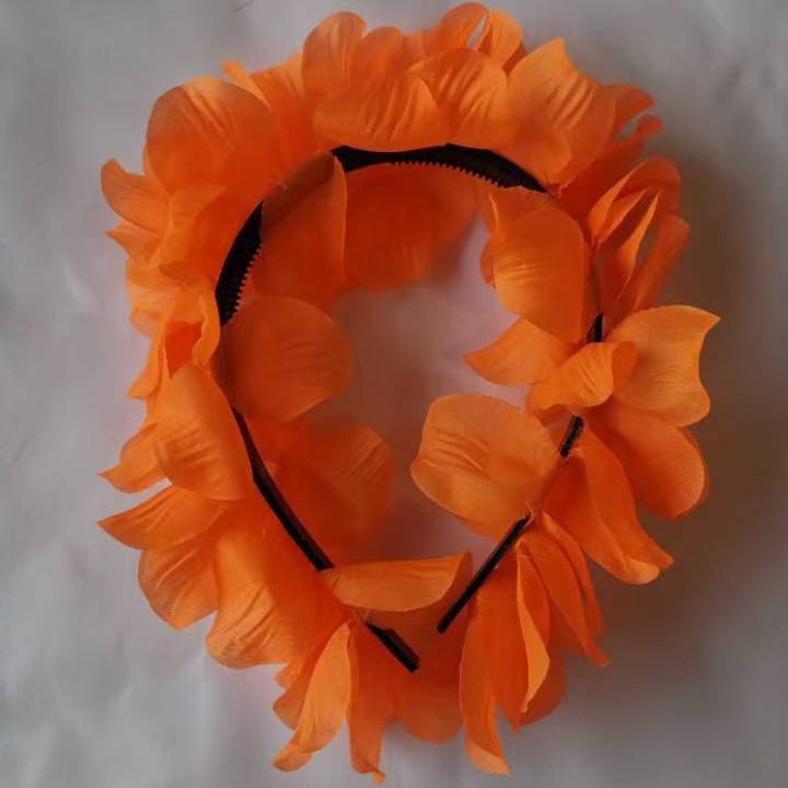 Nuevos productos transfronterizos hot sale hawaianos coloridas cascadas de cabello colorido para usar el cabello para bailar decoración fábrica al por mayor