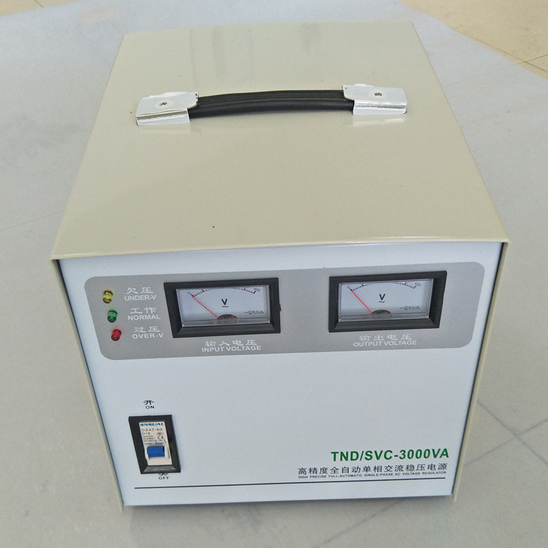 单相变压稳压器3KVA输入160v-250v输出220v高精度自动稳压电源