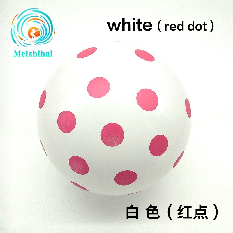 12 pulgadas de espesor ins transparente colorido lunares globo bebé niños fiesta de cumpleaños decoración globo de látex