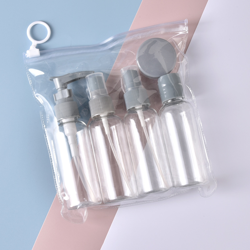 Bolsa de viaje sub-botella traje de maquillaje Champú gel de ducha silicona botella vacía limpiador facial productos para el cuidado de la piel crema de manos
