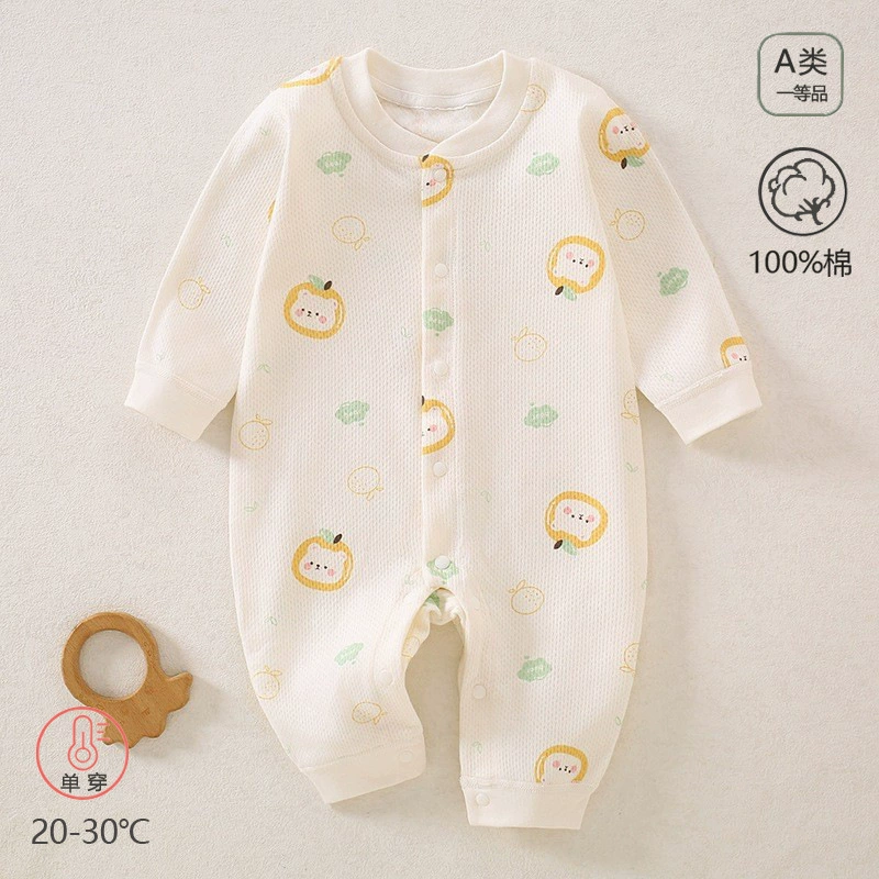 Весенний и осенний детский комбинезон из хлопка и одежды для новорожденных