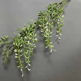 绿色系仿真绿植 礼堂路引吊顶装饰 园林森系植物造景槐花草厂家