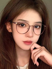 茶色超輕TR90眼鏡框近視女專業網上可配有度數韓版潮圓臉眼睛框架