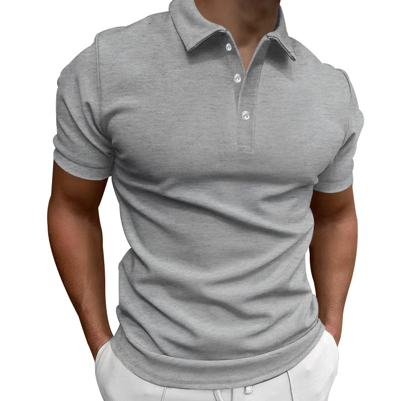 161g Weight Short Sleeve Sleeve Length Polyester Fabric Type Regular Top Length Casual Occasion Turndown Neckline Breathable Function Slim Fit Type Solid Color Pattern Summer Season Men's Gender Patchwork Design Simple Style Style Wholesale Men's Simple Style Solid Color Short Sleeve Patchwork Men's Tops 18