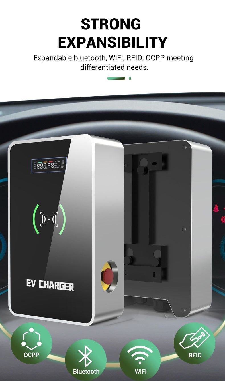 Cross-Border Supply of European Standard 7Kw Ac Charging Pile New Energy Electric Vehicle Ac Charging Pile Tesla Universal