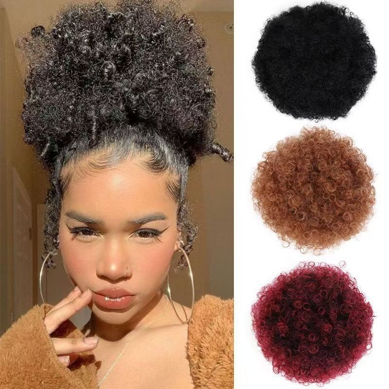 Africano negro cabeza bola explosión peludo peludo hip hop hip hop rollo de maíz barba oruga brote cabeza