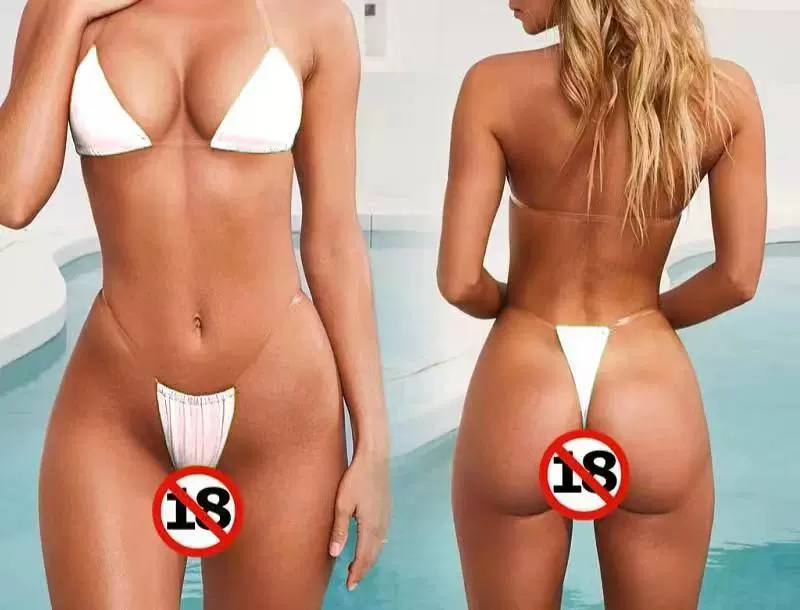 Sexy beach swimwear, invisible multicoloured straps, direct factory sales