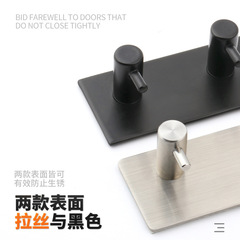 304不鏽鋼掛鈎免打孔強力粘膠浴室廚房門後金屬衣帽鈎五金掛衣鈎