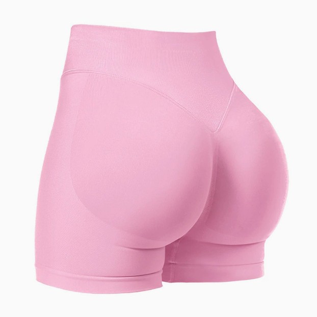Transfronterizos Amazon de cintura alta, pantalones cortos, pantalones de gimnasio sin costuras, pantalones deportivos, sin líneas embarazosas.