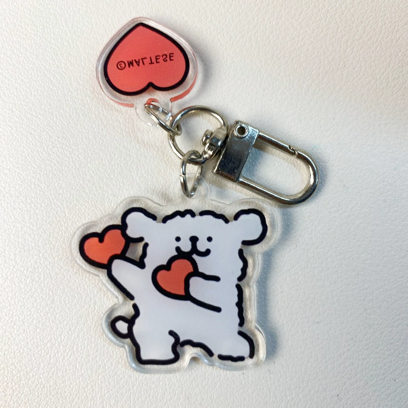 Cartoon high quality keychain, cute backpack accessory, Birthday gift