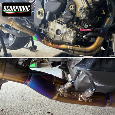 Motorcycle exhaust pipe modification, original factory diameter