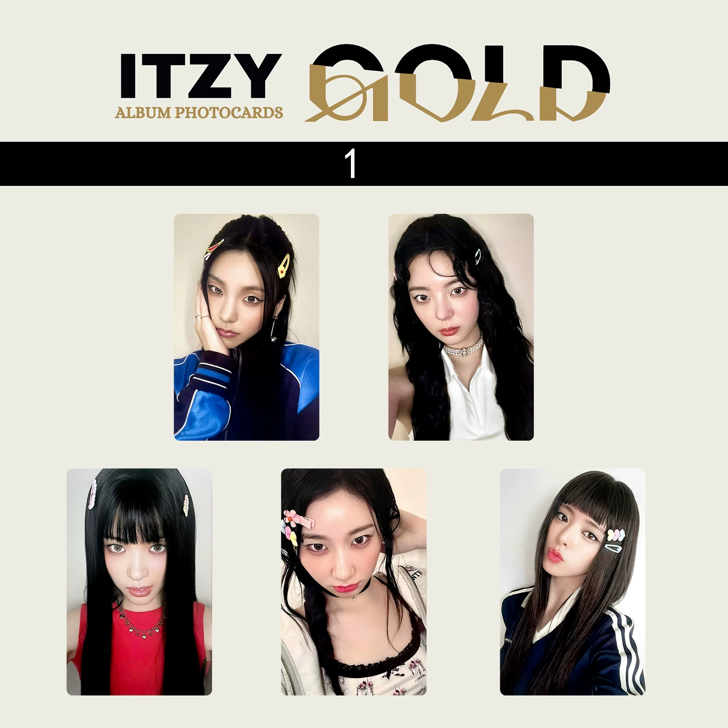 Девятый мини-альбом ITZY «Gold» специальная карта, маленькая карта, Хуан Лижи, Хуан Лижень