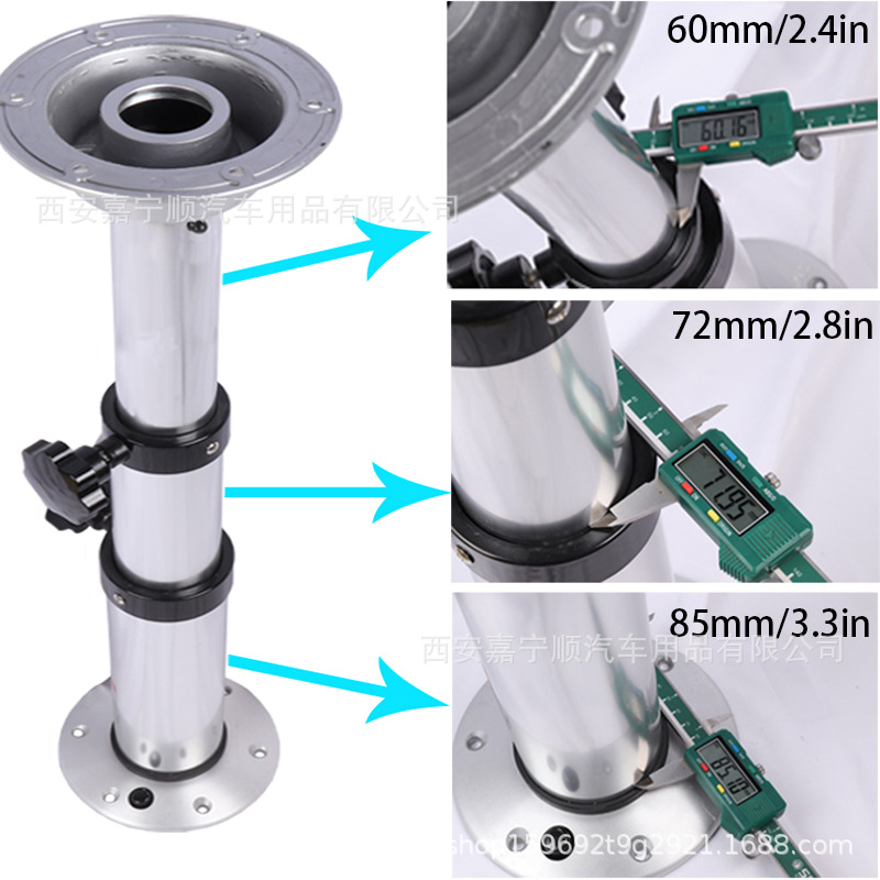 La pierna de la tabla de elevación del coche de motor el coche de motor modificó la pierna de la tabla se puede desmontar fácilmente hecho de la aleación de aluminio fácil desmontar tres secciones se puede levantar