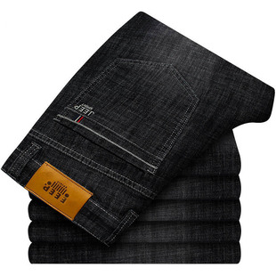 (Multiple Styles) Spring and Summer Thin Men's Jeans Business Straight Casual Loose Stretch Jeans Men's Clothing