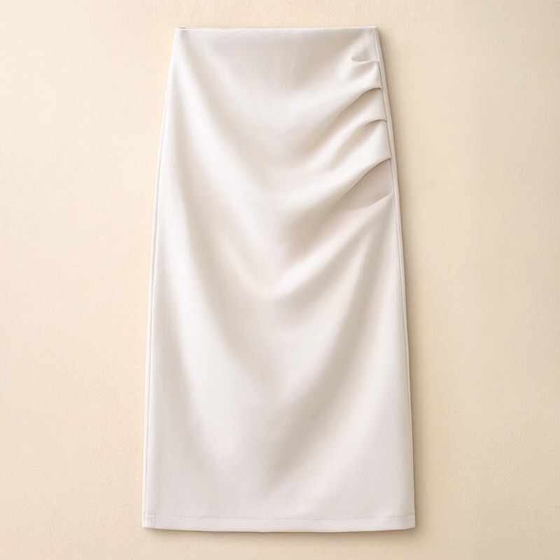Mid-Length Women's Summer New High-Waisted Slimming Professional Suit Pencil Skirt with Elegant Slit