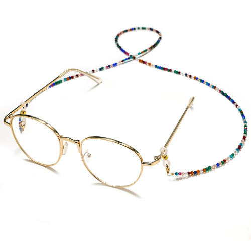 Handmade emerald spinel glasses chain can be used as a chain for children's glasses lanyard (spinel)