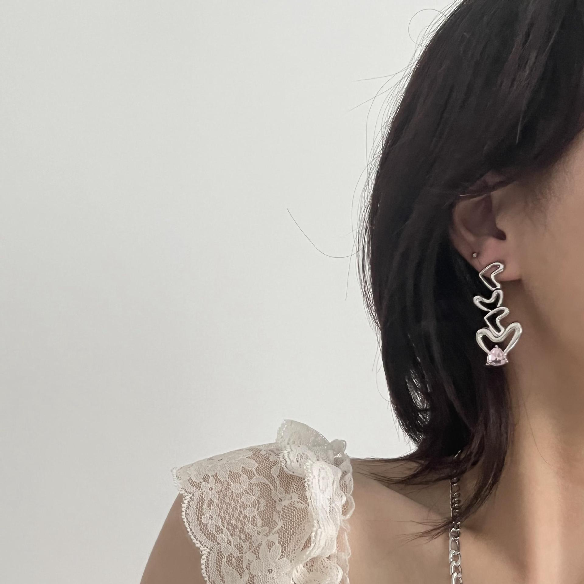 Fashion Heart Shape Alloy Inlay Rhinestones Womenu0027S Pendant Necklace