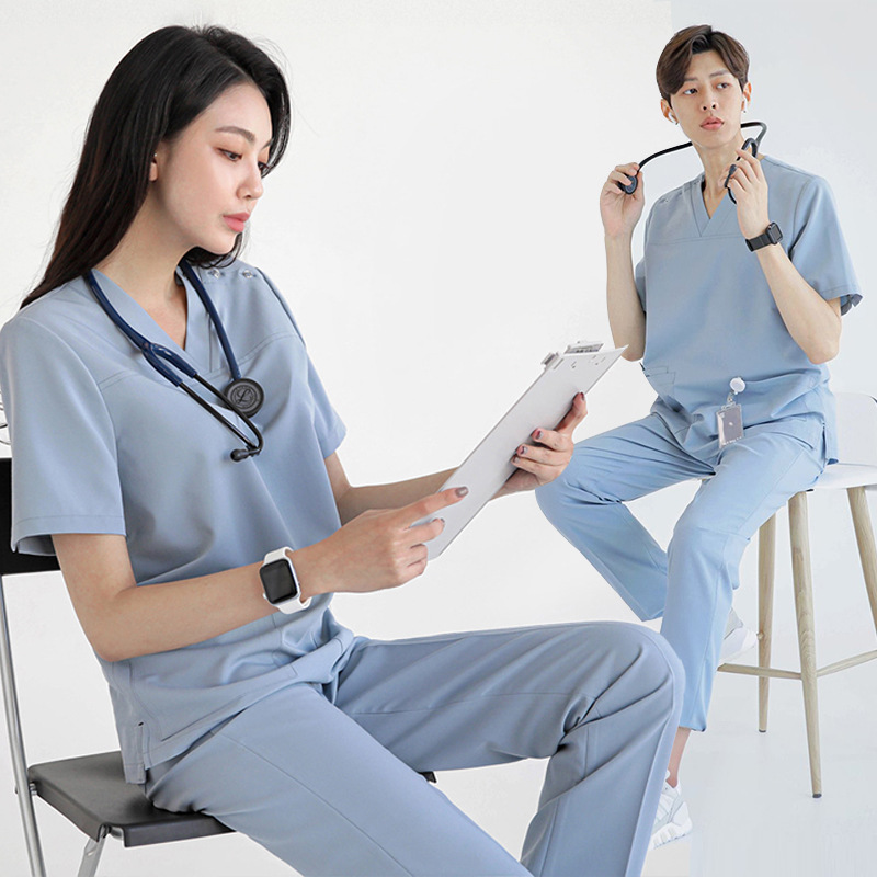 美容整形医院男女医师手术服韩式口腔牙科宠物门诊医生工作服套装