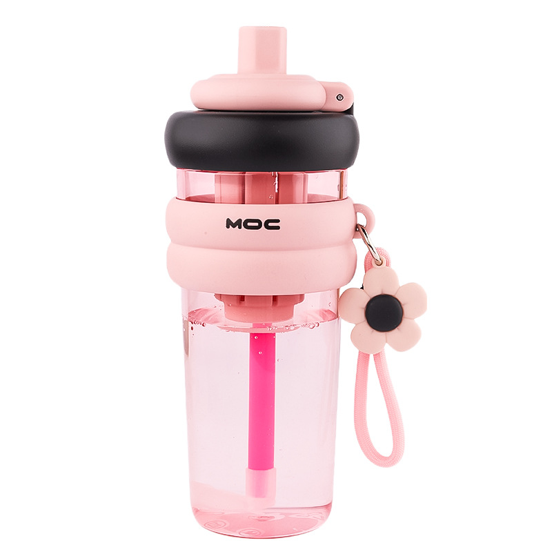 Taza de agua Big Mac de gran capacidad femenina 2024 nueva taza de paja tritan de alto valor taza de tonelada deportiva de verano