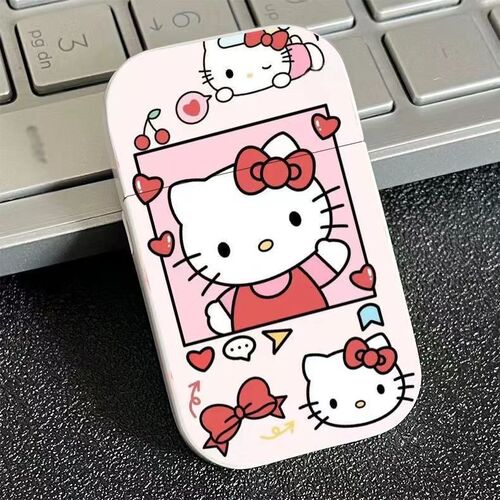 hellokitty inflatable goods cute cartoon lighter pink flame creative lighter lady boyfriend