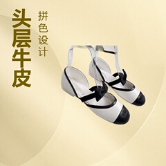 C2025夏季凉鞋跳舞鞋乐福鞋满满的复古风情怀情欧美走秀