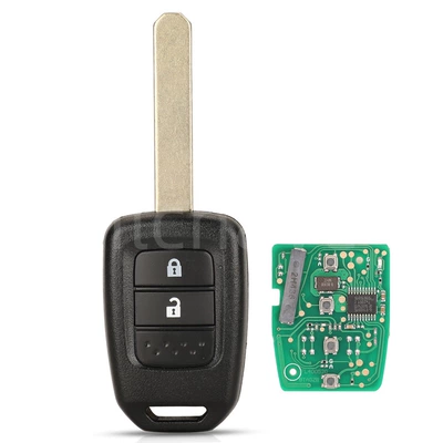 MLBHLIK6-1T suitable for Honda 2/3/4 key straight plate remote control car key ID47 chip 313.8MHZ (Car Keys) - 2-keys