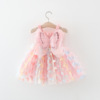 Children's slip dress, fashionable girl's skirt, small princess costume, suitable for import, children's clothing, Korean style