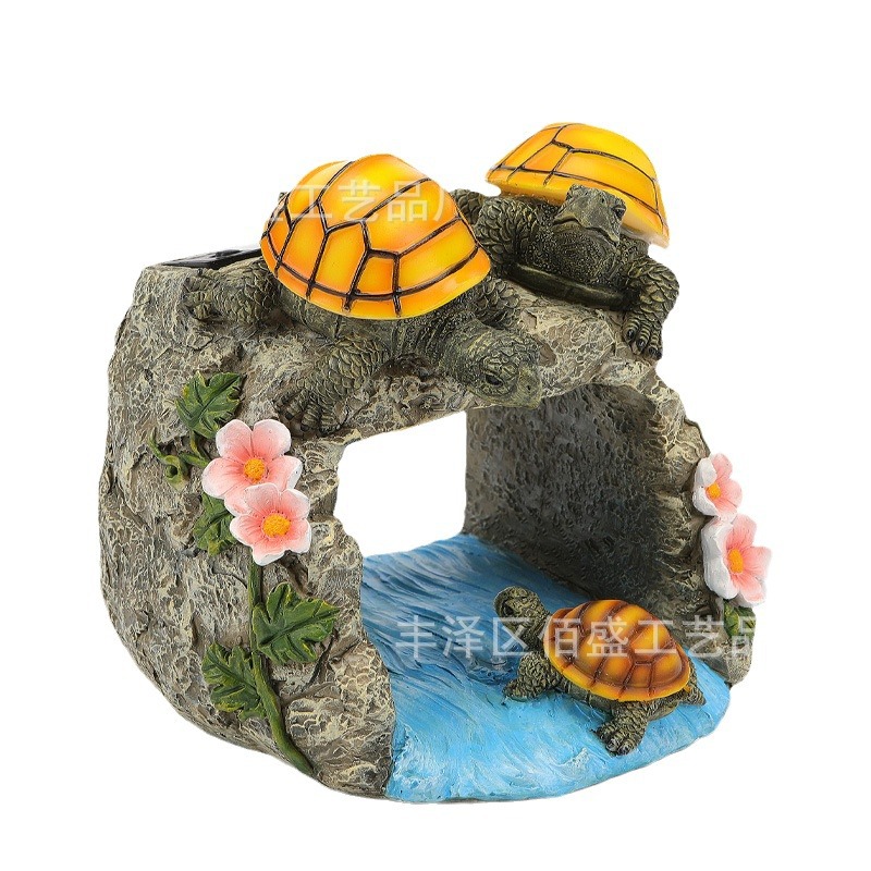 Transfronterizos de tortuga solar drenaje decoración al aire libre tubo de caída extensión desviador creativo jardín regalos de decoración