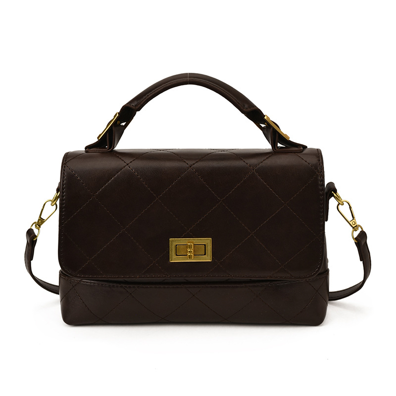 Bolso para mujeres 2025 nueva moda moda bolso portátil de cadena de diamante bolso cuadrado de mano alta humedad versátil bolso de mochila