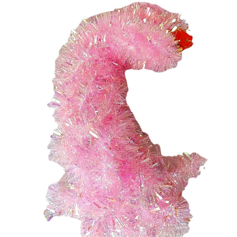 Ventas directas de la fábrica 2 m 9cm rayas de lana de colores rayas de colores iris de navidad de la boda decoración de vacaciones guirnalda accesorios de la joyería