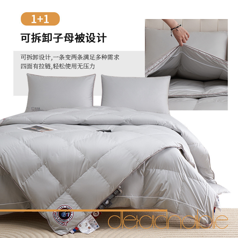 White Goose down Double Tire Mother-In-Law Quilt Pure Cotton down Quilt Thickeneded Warm Winter Quilt Spring & Fall Quilt Double Quilt Core