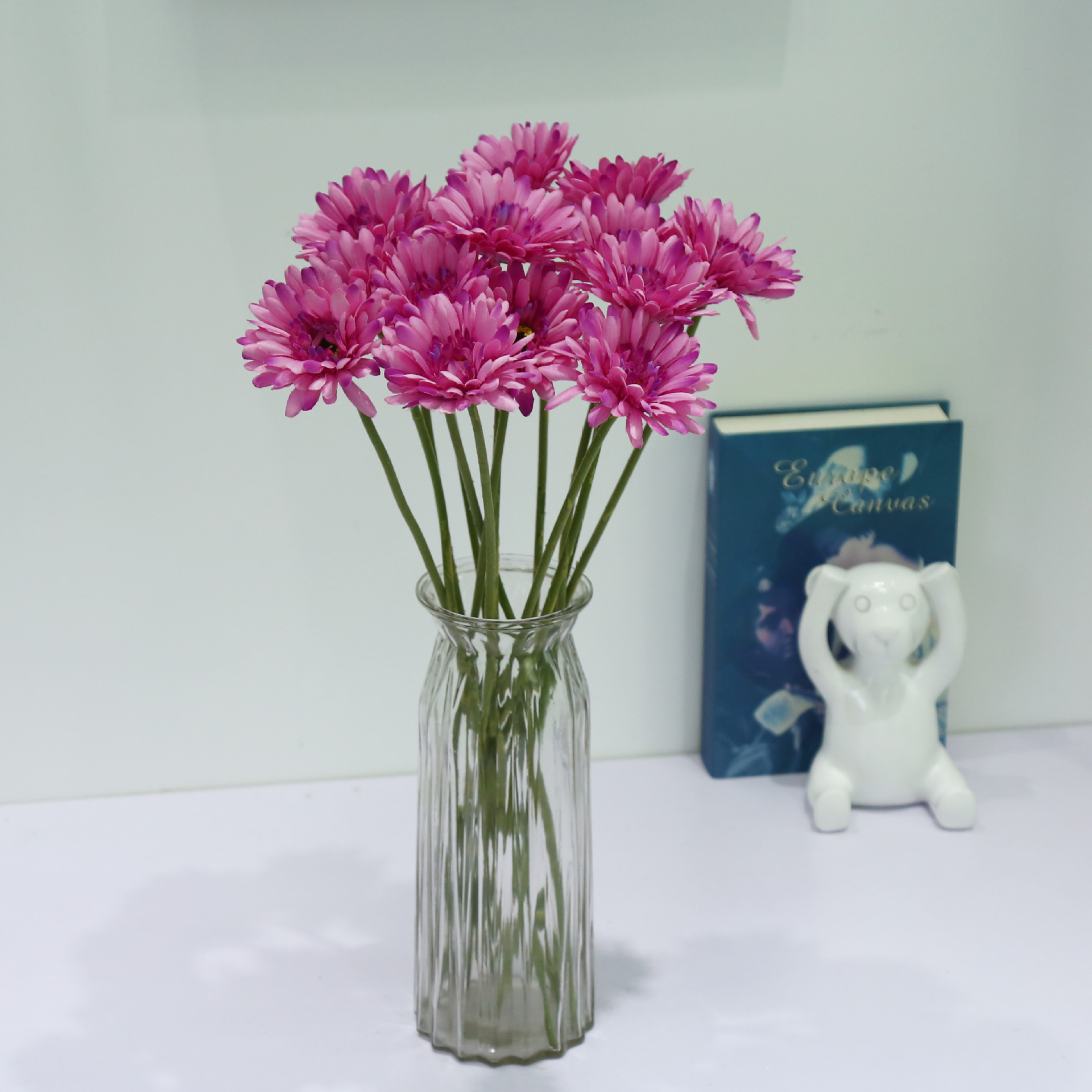 厂家直供现货单枝非洲菊家具装饰婚庆用品拍仿真花仿真花卉ins风