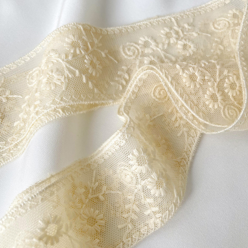 Daisy cinturón de encaje de las mujeres del todo fósforo bolsa de corbata de pelo bufanda de seda decorativa banda de pelo largo Delgado estrecho colgante collar bufanda de seda