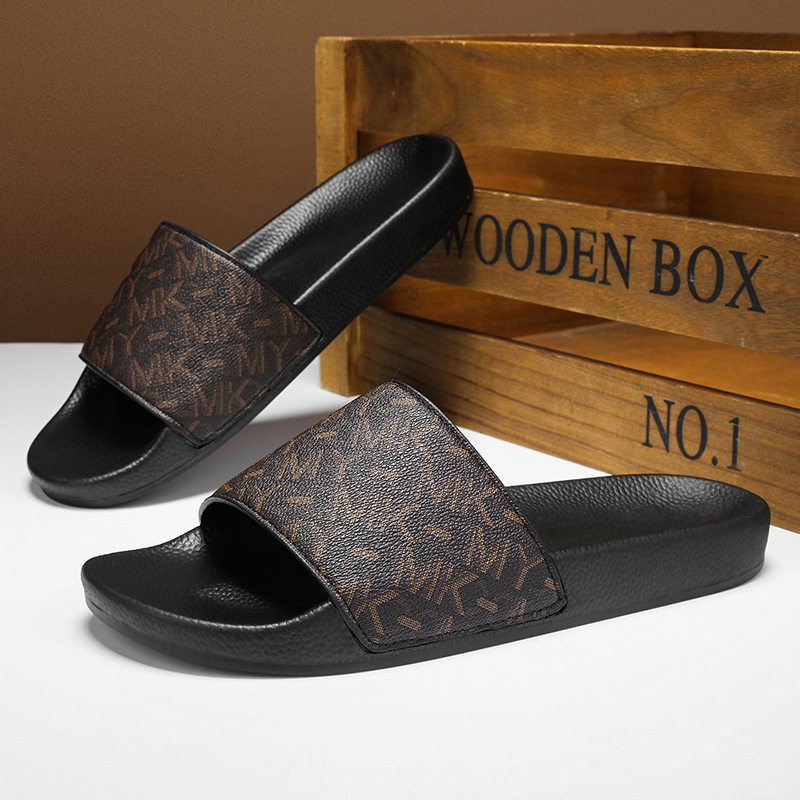 Zapatillas transfronterizas para hombres 2025 nuevas zapatillas de verano antideslizantes y resistentes al desgaste de alta calidad, zapatillas frías de gran tamaño, un cabello