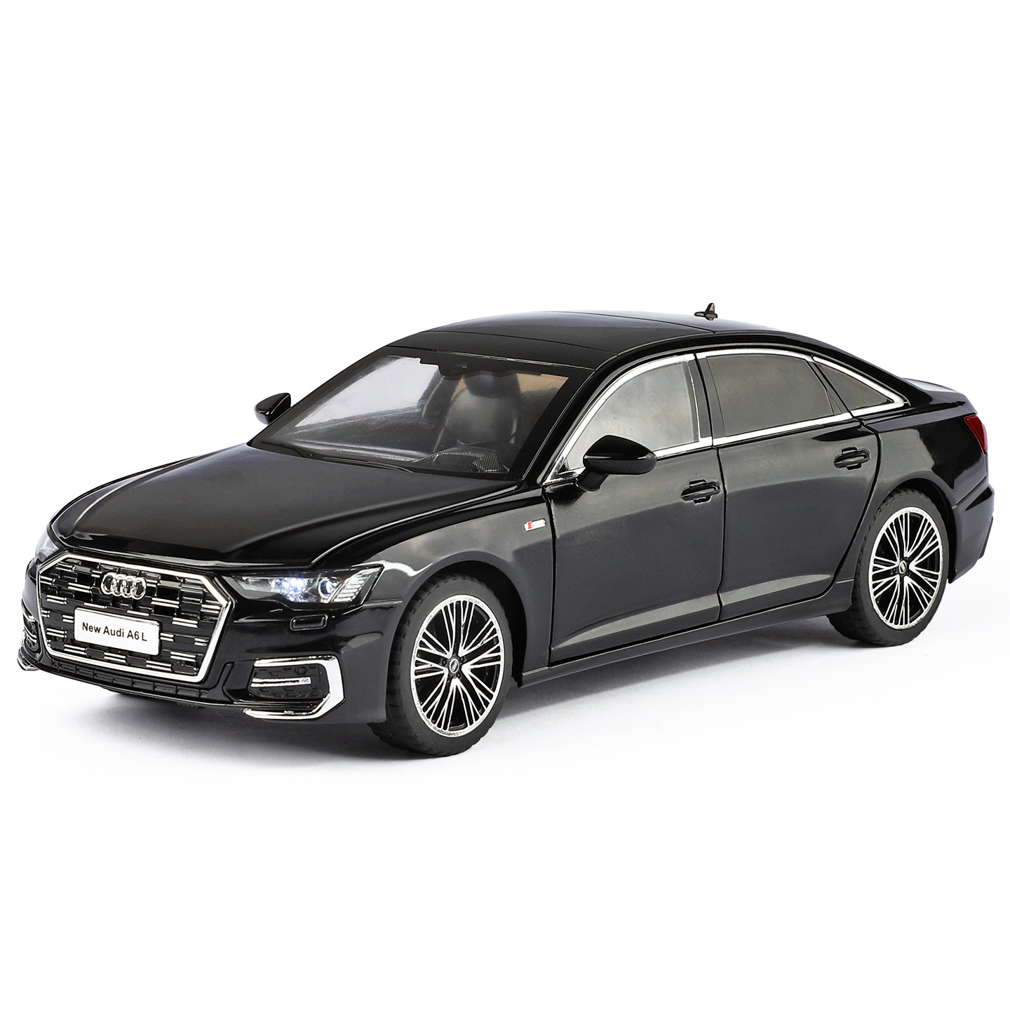 Auténtico 1: 24 Audi A6L modelo de automóvil de aleación amortiguador multipuerta niño sueño juguete regalo de Navidad