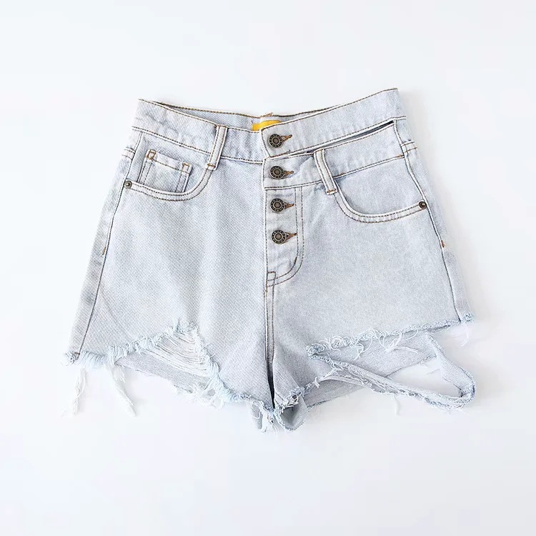 ipped denim new high-waisted denim pants NSHS61820