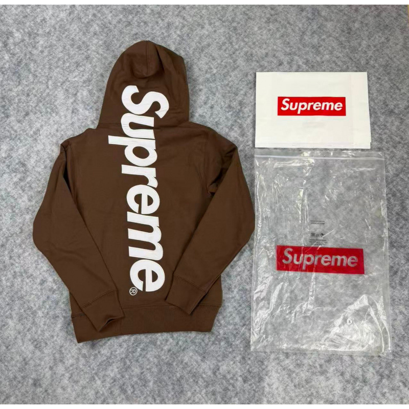 E550 # Classic large logo hooded sweatshirt coffee color / S