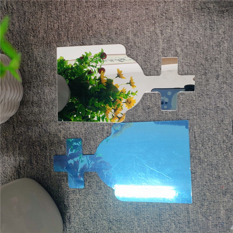 led无限延伸镜子制作千层镜深渊镜材料展示柜防刮镜面半透双面镜-阿里巴巴
